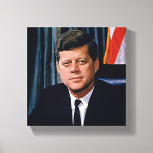 Lienzo Presidente John F Kennedy Retrato JFK 35 8x8