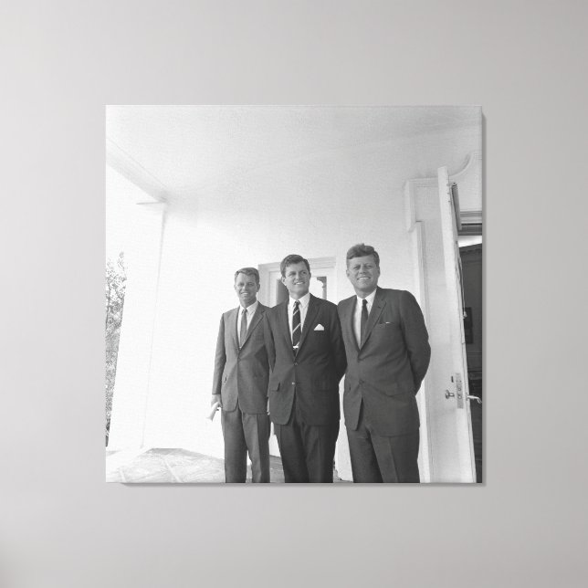 Lienzo Presidente John Kennedy y Brothers American Camelo (Anverso)