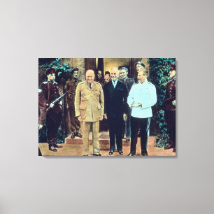 Lienzo Presidente Truman y Joseph Stalin