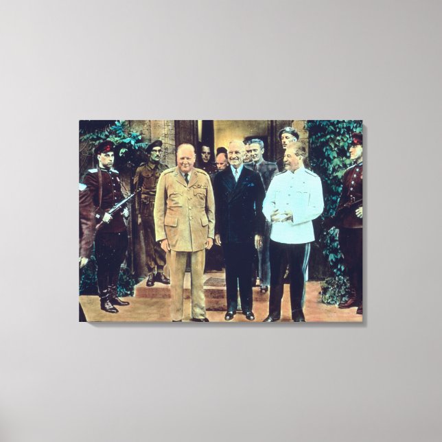 Lienzo Presidente Truman y Joseph Stalin (Anverso)