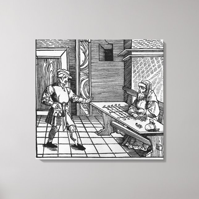 Lienzo Prestamista de dinero, 1531 (Anverso)