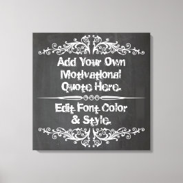 Lienzo presupuesto motivacional de personalizado, agregue