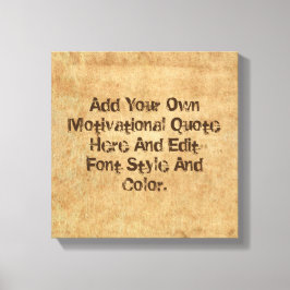 Lienzo presupuesto motivacional personalizado, haga su pr
