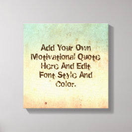 Lienzo presupuesto motivacional personalizado, haga su pr