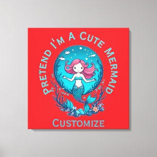 Lienzo Pretende que soy una hábil sirena Thunder_Cove