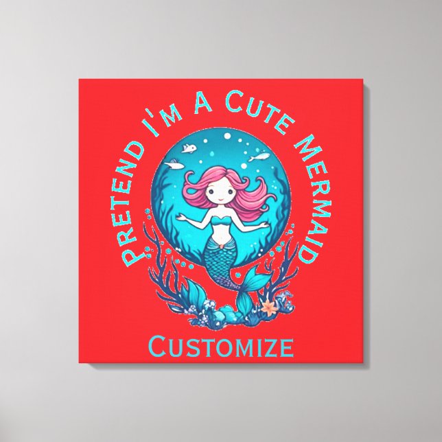 Lienzo Pretende que soy una hábil sirena Thunder_Cove (Anverso)