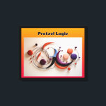 Lienzo Pretzel Logic<br><div class="desc">Echa un vistazo a esta bonita imagen abstracta de varias formas coloridas dispuestas en algún tipo de patrón. Llamo lógica a esta imagen pretzel, un título que tomé prestado de un álbum de Steely Dan de los 70. Esta imagen luciría bien en una oficina, una cueva familiar o un dormitorio....</div>
