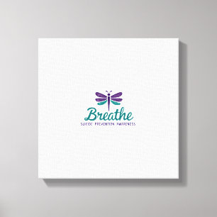 Lienzo Prevención del suicidio Salud mental Breathe Drago