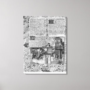 Lienzo Priam que mira la reconstrucción de Troy