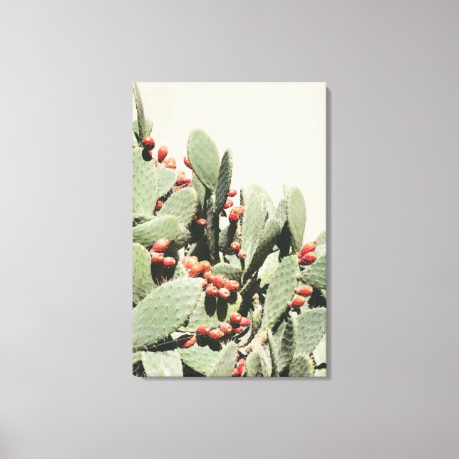 Lienzo Prickley Pear Cactus (Anverso)