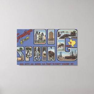 Lienzo Primavera grande, Tejas - escenas grandes de la