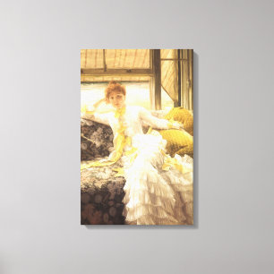 Lienzo Primavera (junto al mar) por James Tissot, retrato