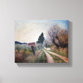 Lienzo PRIMAVERA MÁS TEMPRANA EN EL Paisaje VERNALÉS/Tosc