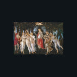 Lienzo Primavera por Sandro Botticelli (c 1470-80)<br><div class="desc">Primavera es una gran pintura de panel de pintura templada realizada por el pintor italiano del Renacimiento Sandro Botticelli a finales de los años 1470 o principios de los años 1480 (los datos varían). Ha sido descrita como "una de las pinturas más escritas y controvertidas del mundo", y también como...</div>