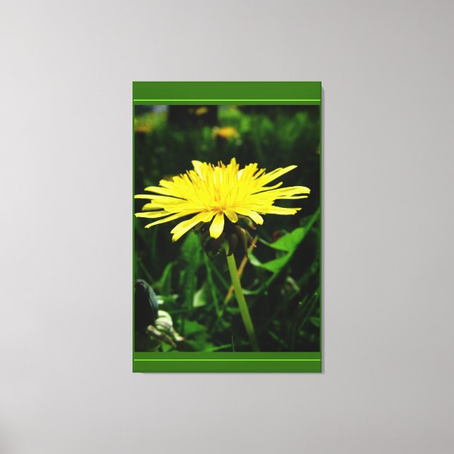Lienzo primavera tiempo flor de diente de león amarillo s (Anverso)