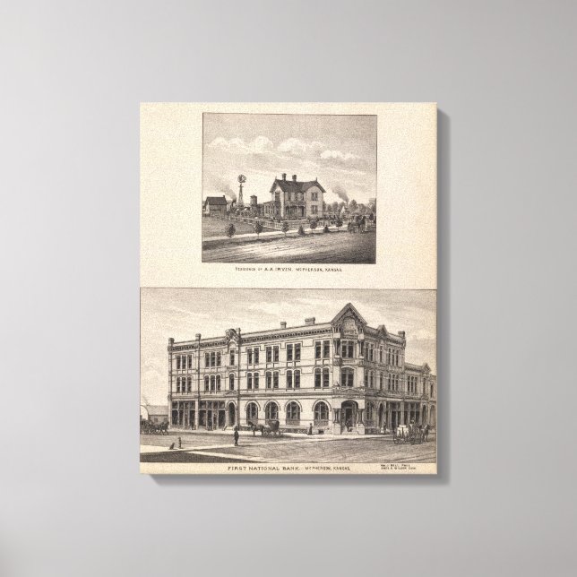 Lienzo Primer Banco Nacional de Kansas (Anverso)