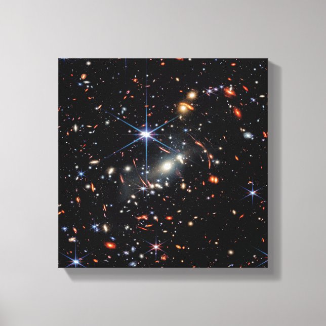 Lienzo Primer campo profundo del telescopio espacial Jame (Anverso)