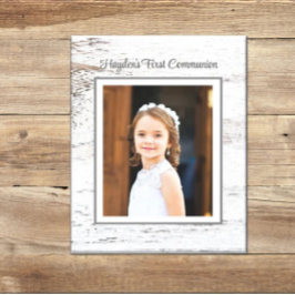 Lienzo ¡Primer Día de la Comunión! Personalizado Photo Ca