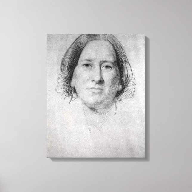 Lienzo Primer estudio para el retrato de George Eliot (Anverso)