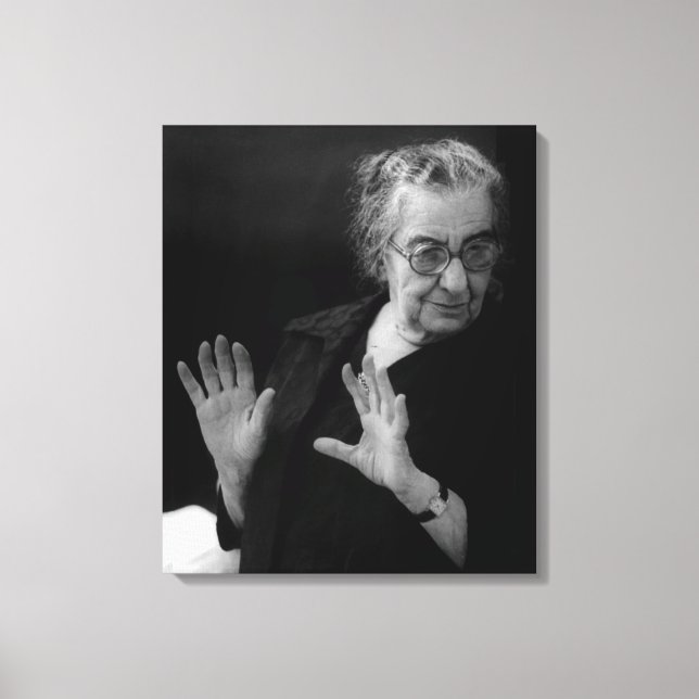 Lienzo Primer Ministro Golda Meir (Anverso)