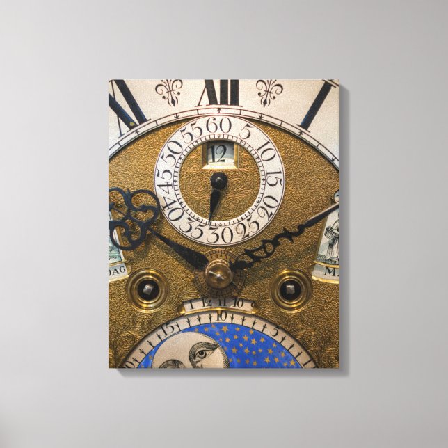 Lienzo Primer plano de un reloj antiguo, Alemania (Anverso)