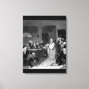 Lienzo Primer rezo en el congreso, imagen _War de