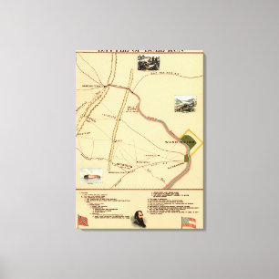 Lienzo Primera batalla del encierro - guerra civil 3