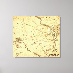 Lienzo Primera batalla del encierro - guerra civil 9