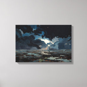 Lienzo "Primera lluvia en la Tierra" Pintura al óleo #9