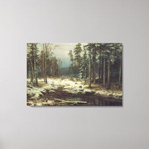 Lienzo Primera Nieve