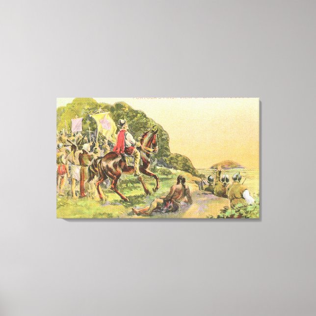 Lienzo Primera opinión del capitán Portola (Anverso)