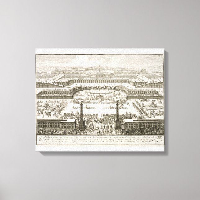 Lienzo Primera propuesta para el Palacio Schonbrunn, Vien (Anverso)