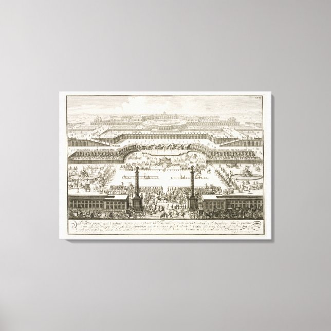 Lienzo Primera propuesta para el Palacio Schonbrunn, Vien (Anverso)