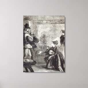 Lienzo Primera reunión de Edward IV y de señora Elizabe