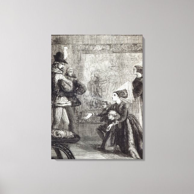 Lienzo Primera Reunión de Edward IV y Lady Elizabeth (Anverso)