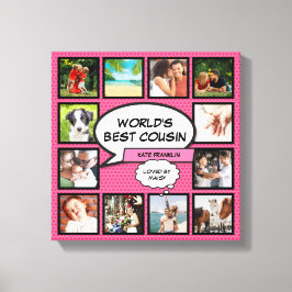 Lienzo Primo divertido Collage de fotos cómico de Guay Gi