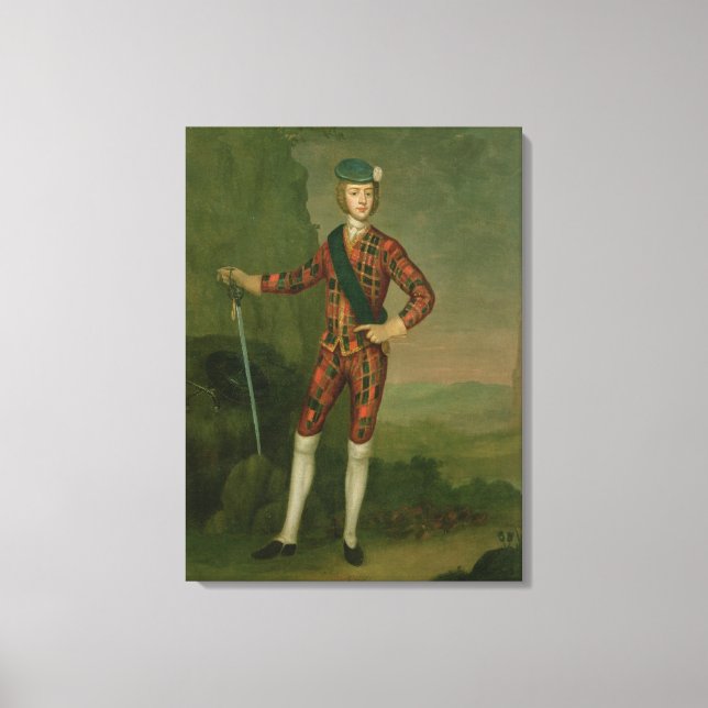 Lienzo Prince Charles Edward Stuart (Anverso)