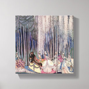 Lienzo Princesa bonita Canvas Wall Art del cuento de