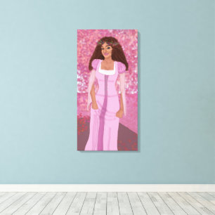 Lienzo Princesa de Bosque Rosa   Historia de hadas   Whim