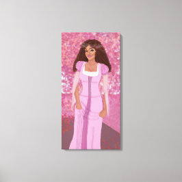 Lienzo Princesa de Bosque Rosa | Historia de hadas | Whim