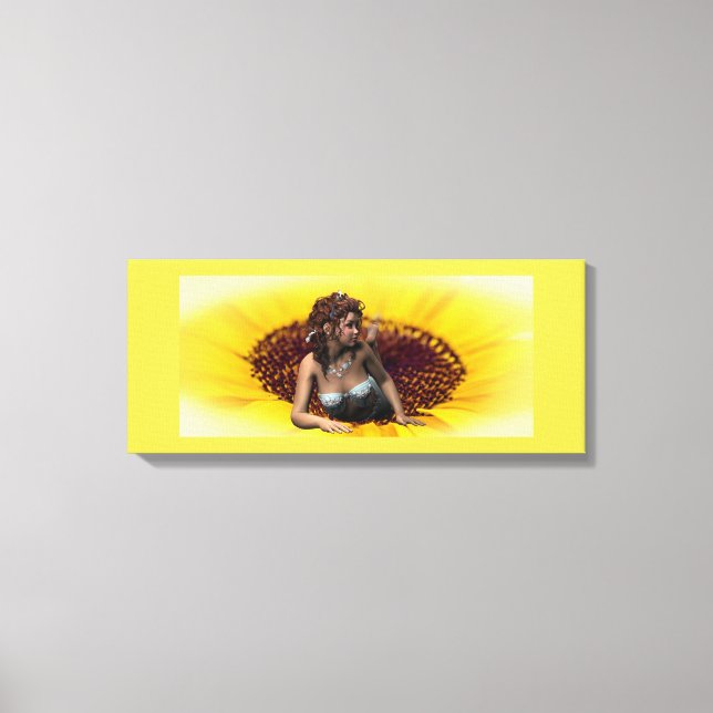 Lienzo Princesa de girasol (Anverso)