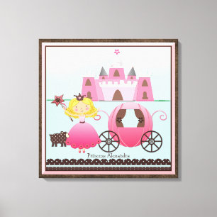 Lienzo Princesa de hadas conocida personalizada Castle