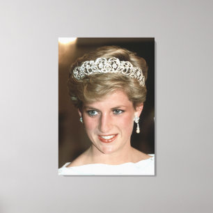 Lienzo Princesa Diana Bahrein 1986
