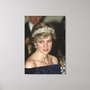 Lienzo Princesa Diana Portugal 1987