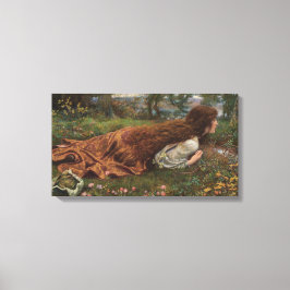 Lienzo Princesa fuera de la escuela (por E.R. Hughes)