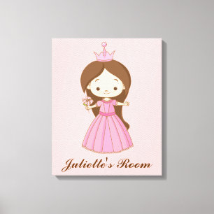 Lienzo Princesa Personalized Girls Room Canvas de Li'l