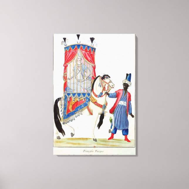 Lienzo Princesa turca camino a la mezquita (Anverso)