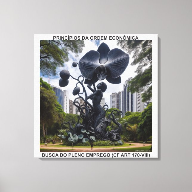 Lienzo PRINCÍPIOS DA ORDEM ECONÔMICA - CANVAS esticada (Anverso)