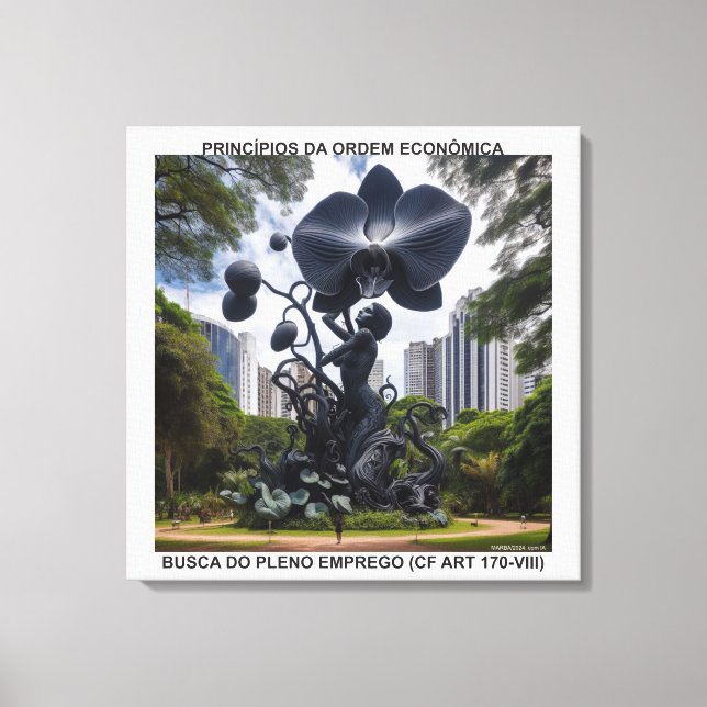 Lienzo PRINCÍPIOS DA ORDEM ECONÔMICA - CANVAS esticada (Anverso)