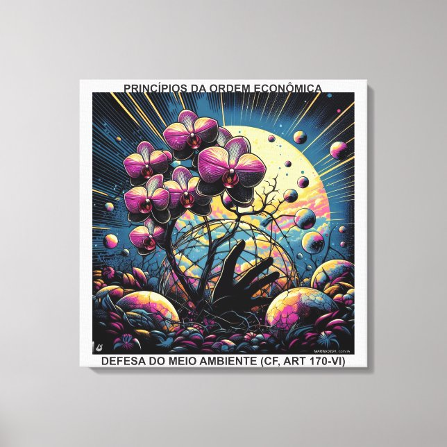 Lienzo PRINCÍPIOS DA ORDEM ECONÔMICA - CANVAS esticada (Anverso)
